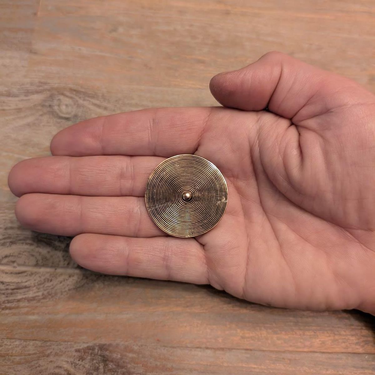 Spiral Brosje - Bronse