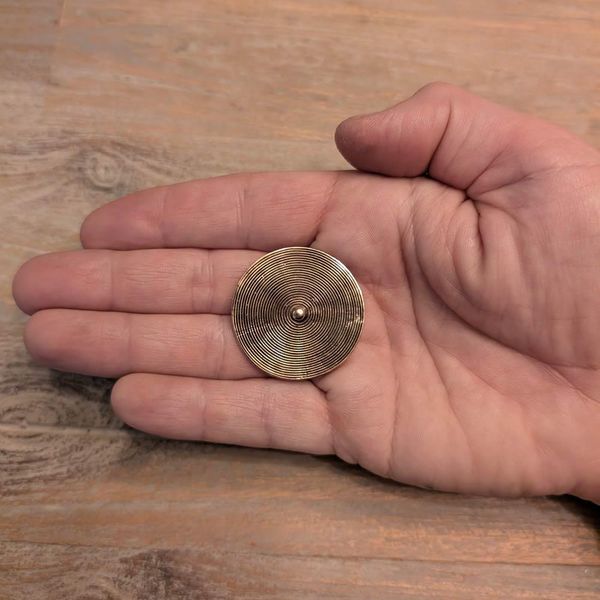 Hovedbilde Spiral Brosje - Bronse