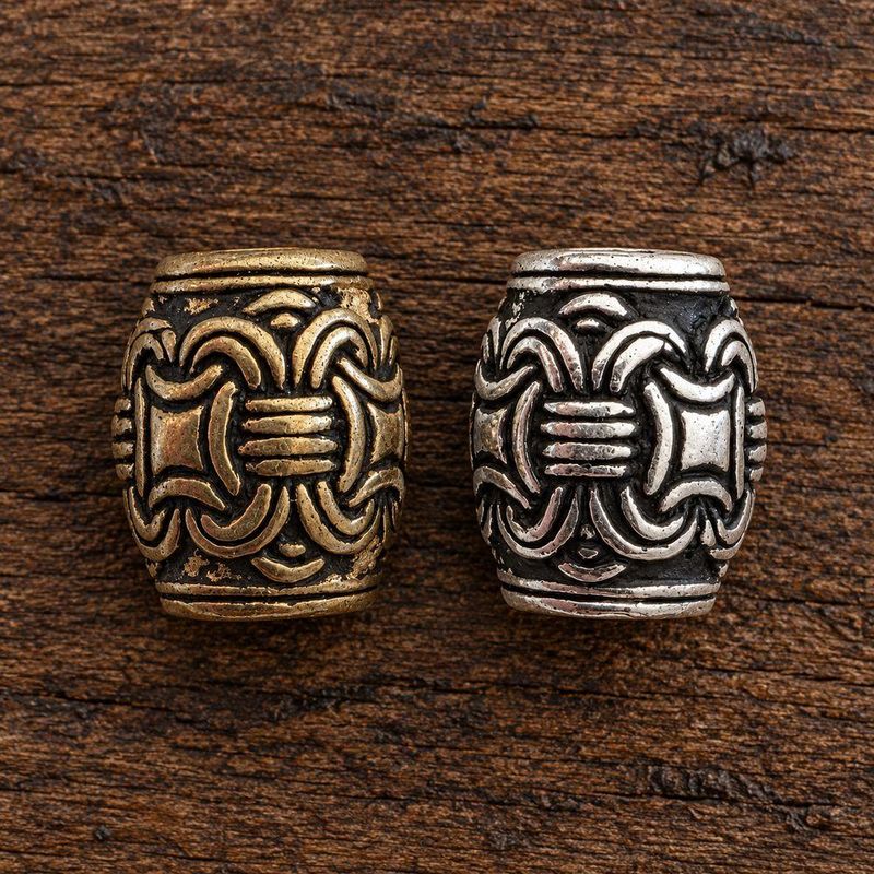Skjegg/-hårperle - Filigran - 4 mm