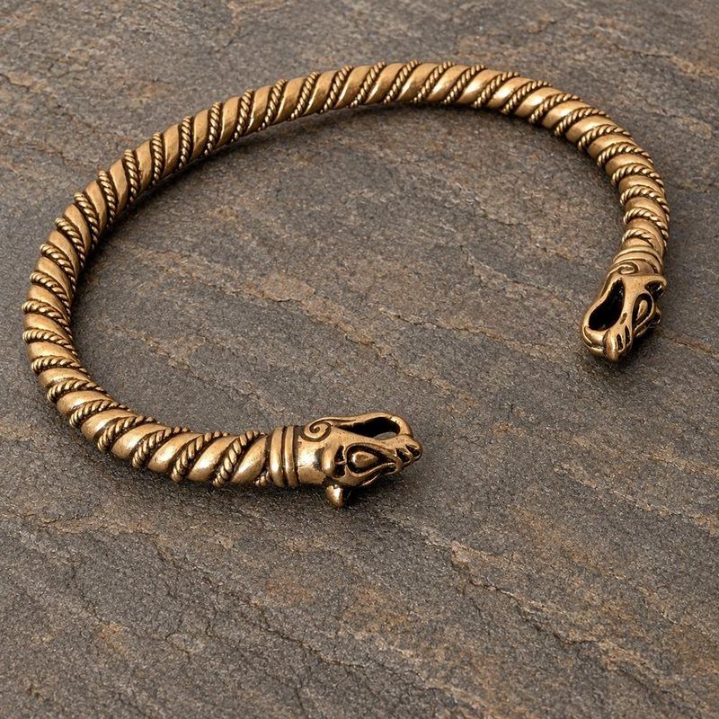 Vikingarmring Ulvehoder - Bronse